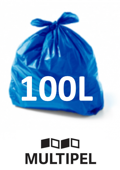 Saco Lixo Azul 100 Litros 0,07 com 100 un. Imagem 1