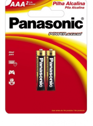 Pilha Panasonic  Power Alcalina AAA Palito c/2 unid.